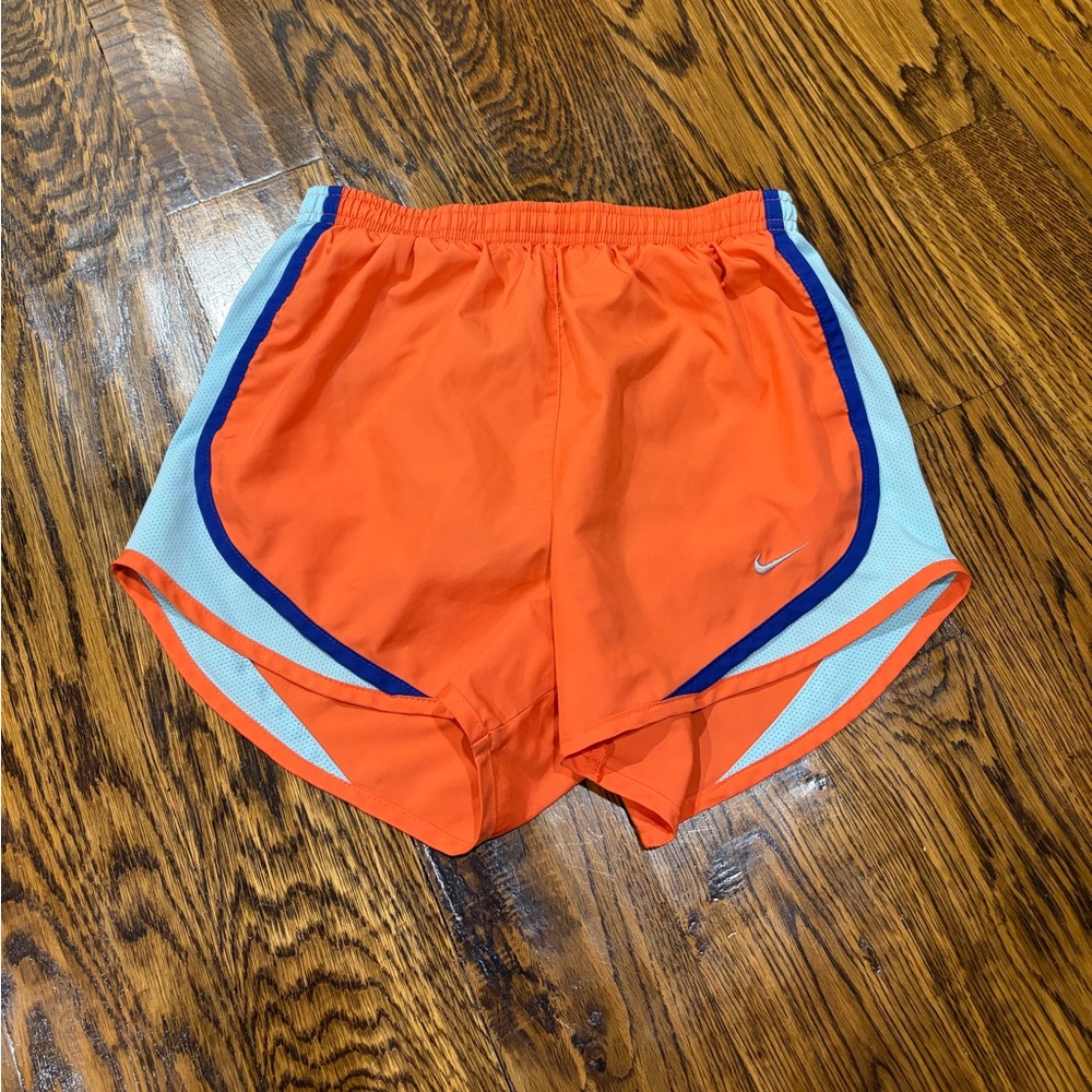 Nike Women's Vibrant Orange Athletic Shorts